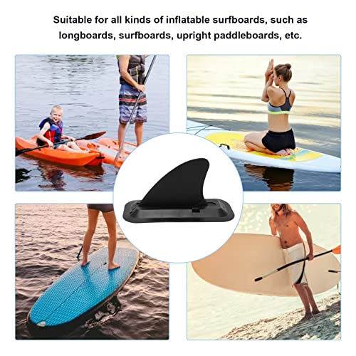 OUKENS Surf Fin, Plastic Detachable Inflatable Stand Up Paddle Board Fin Replacement Quick Release Slide on Center Fin for Long Board Surfboard Paddle Board - Thumbnail 5