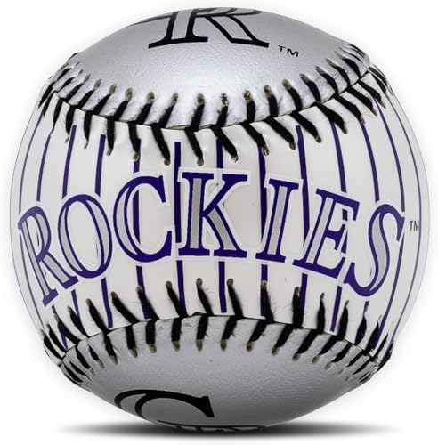 Image of Franklin Sports Colorado Rockies MLB Team Baseball - MLB Team Logo Soft Baseballs - Toy Baseball for Kids - Great Decoration for Desks and Office (Pack of 12)