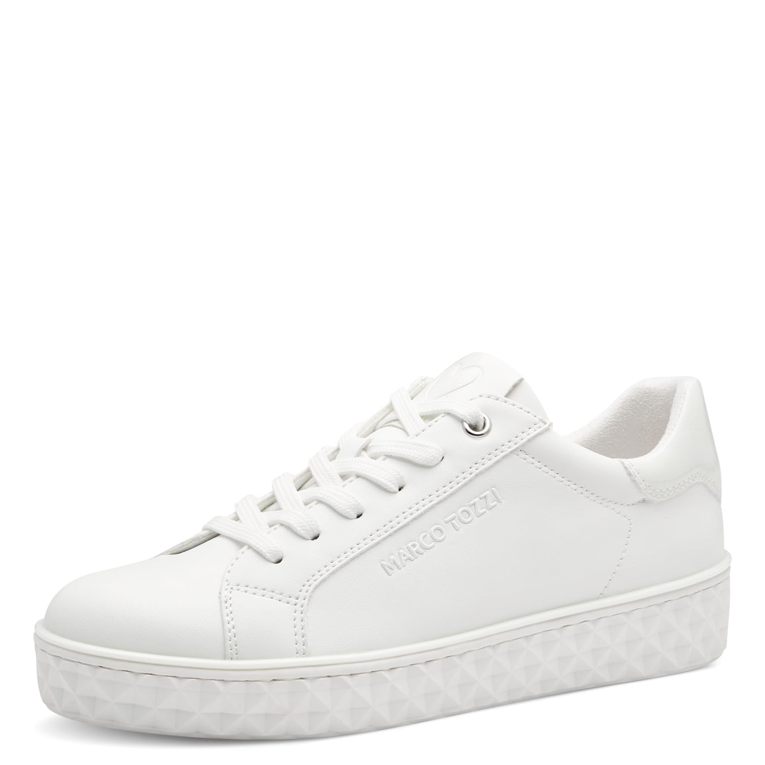 MARCO TOZZI Women's 2-23705-41 Trainers, White, 41 EU, White, 8.5 UK