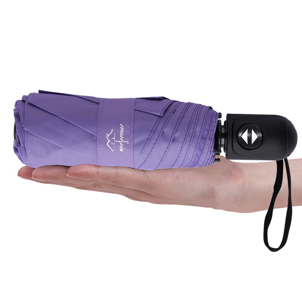 NOOFORMER Compact Mini Travel Automatic Windproof Umbrella Auto Open/Close Small Lightweight Folding Rain Umbrellas for Women Men Kids