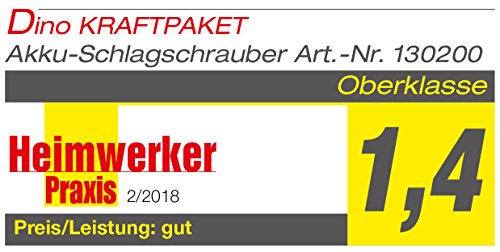 Elektro-Schlagschrauber Dino Kraftpaket 130200 mit Akku und Zubehör