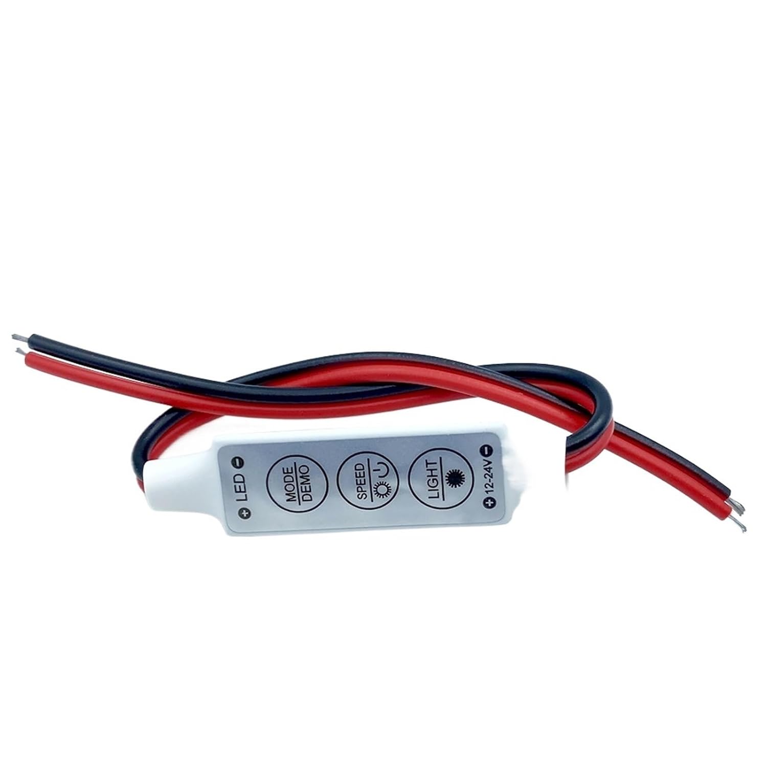 1/2/5Pcs 12V-24V Single Color 3 Keys LED Controller Connector Brightness Dimmer LED 3528 5050 Light Strip(1Pcs)