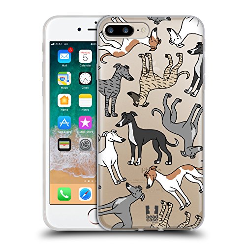 Head Case Designs Whippet Hunde Rassen Modelle 6 Gelhülle [Militärischer Schutzgrad] Kompatibel Mit Apple iPhone 7 Plus/iPhone 8 Plus Und Kompatibel Mit MagSafe