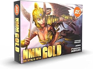 AK-Interactive NMM (Non Metallic Metal): Gold Set 11606 - Model Building Paints and Tools # 11606-1