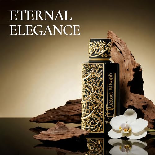 Image of QISSAT AL NAJAH KIAMICH Cologne for Men | Premium Lavender & Oud Eau de Parfum | 100ml Long Lasting Perfume with Geranium & Frankincense | Fresh Woody Spiritual Scent
