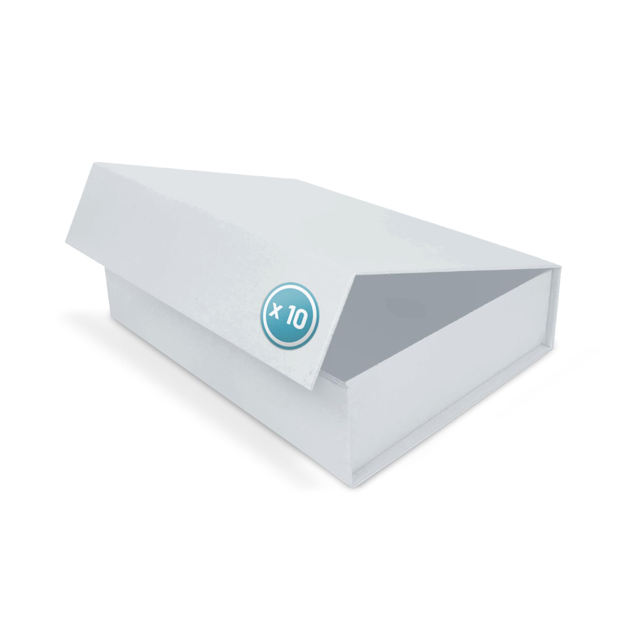 Verpackungswelt Scatola regalo con coperchio, 16 x 12 x 4 cm, confezione da 10 pezzi, confezione regalo con chiusura magnetica, perfetta per compleanno, matrimonio, Natale, nascita, confezione regalo