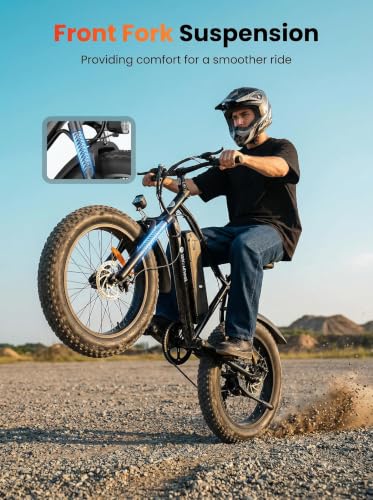 Image of isinwheel M10 Pro Electric Bike, 1000W Peak Motor, 22 MPH 20 inchx4 inch Fat Tire Ebike, USB Phone Charging Port, 10.4Ah Removable Battery, 7-Speed Electric Dirt Bike for Adults, Teens & Women