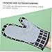OKUMEYR 1 Pair Oven Gloves Heat Resistant Cooking Mitts for Baking Scald Kitchen Tools with Lanyard Easy to Clean Suitable for BBQ Grilling and Outdoor Cooking