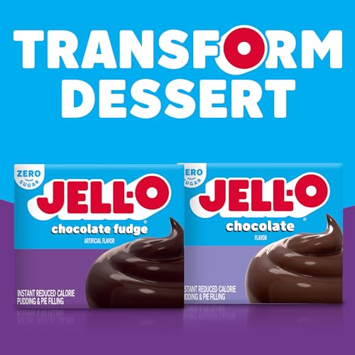 Jell-O Chocolate Fudge Zero Sugar Instant Pudding & Pie Filling Mix, 1.4 oz - image 7