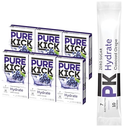 Pure Kick Concord Grape Singles To Go Hydration Mix - Pack of 6 Boxes image 3