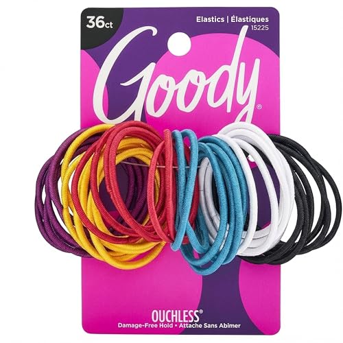 Goody Ouchless Hair Elastics 36-Count Assorted