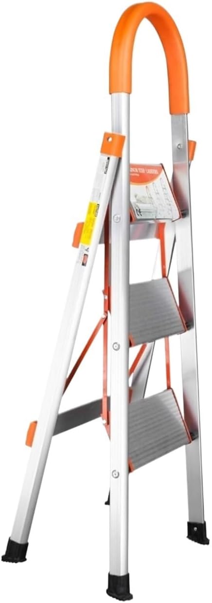 Stepladder Ladder Foldable Telescoping Ladders Non-Slip 3-Step Aluminum Ladder Folding Stool Household Ladders Ladder Home Outdoor Kitchen