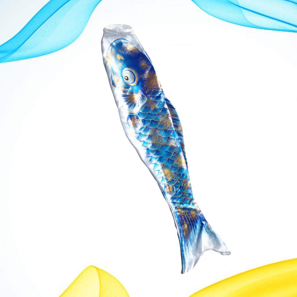 Outdoor Decor Outdoor Decor Fish Windsock Wind Spinners Wind Streamer Hanging Flag Spring Outdoor Decoration for Garden Backyard Patio Blue Wall Hanging Decor Wall Hanging Decor