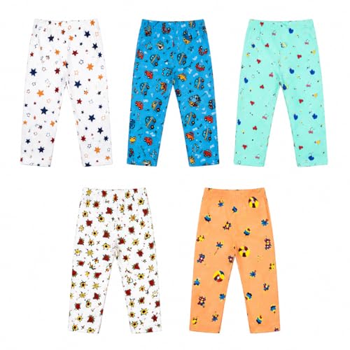 Image of NammaBaby Cotton Pajama Pants with All Over Print for Boys and Girls (Multicolor Designs)(Regular Fit)(Pack of 5)