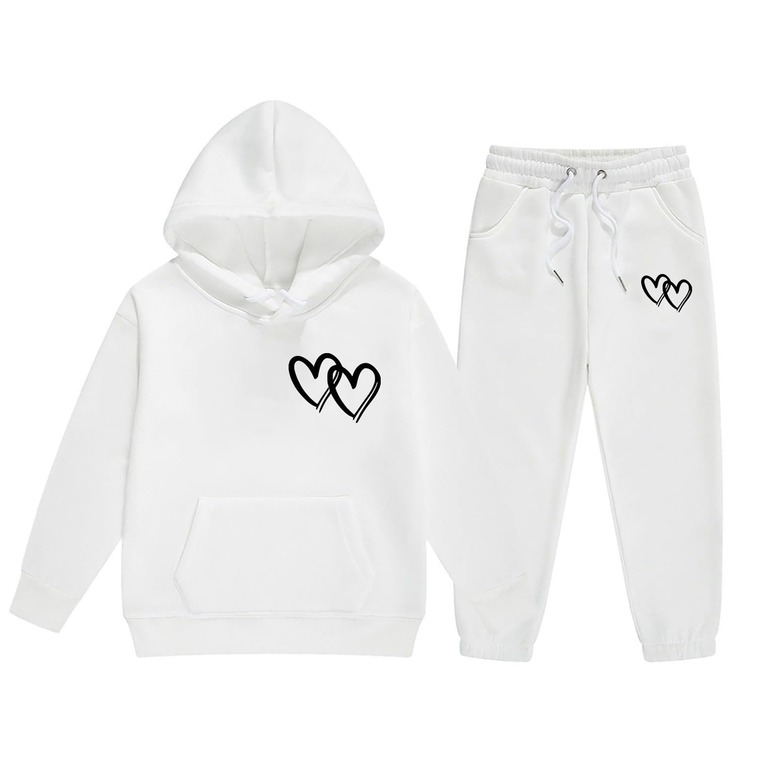 Conjunto infantil de suéter y pantalón holgado para evitar presiones en niñas de talla grande 5