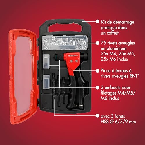 Pince à insert fileté Arrow RNT1 pour créer un pas de vis sur tôle fine