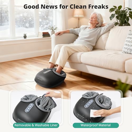 Image of Medcursor Foot Massager with Heat - Shiatsu Feet Massage Machine Delivers Relief for Tired Muscles & Plantar, Deep Kneading Therapy, Multi-Level Settings for Home, Office Use, Size up to 13 inch