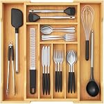 Lifewit – Lifewit ausziehbarer Besteckkasten für Schubladen aus Holz, 