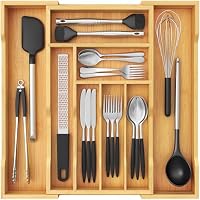 Lifewit – Lifewit ausziehbarer Besteckkasten für Schubladen aus Holz, 