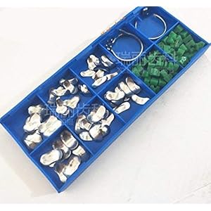 100Pcs/box Dental Sectional Contoured Matrices Matrix Ring Delta Wedges