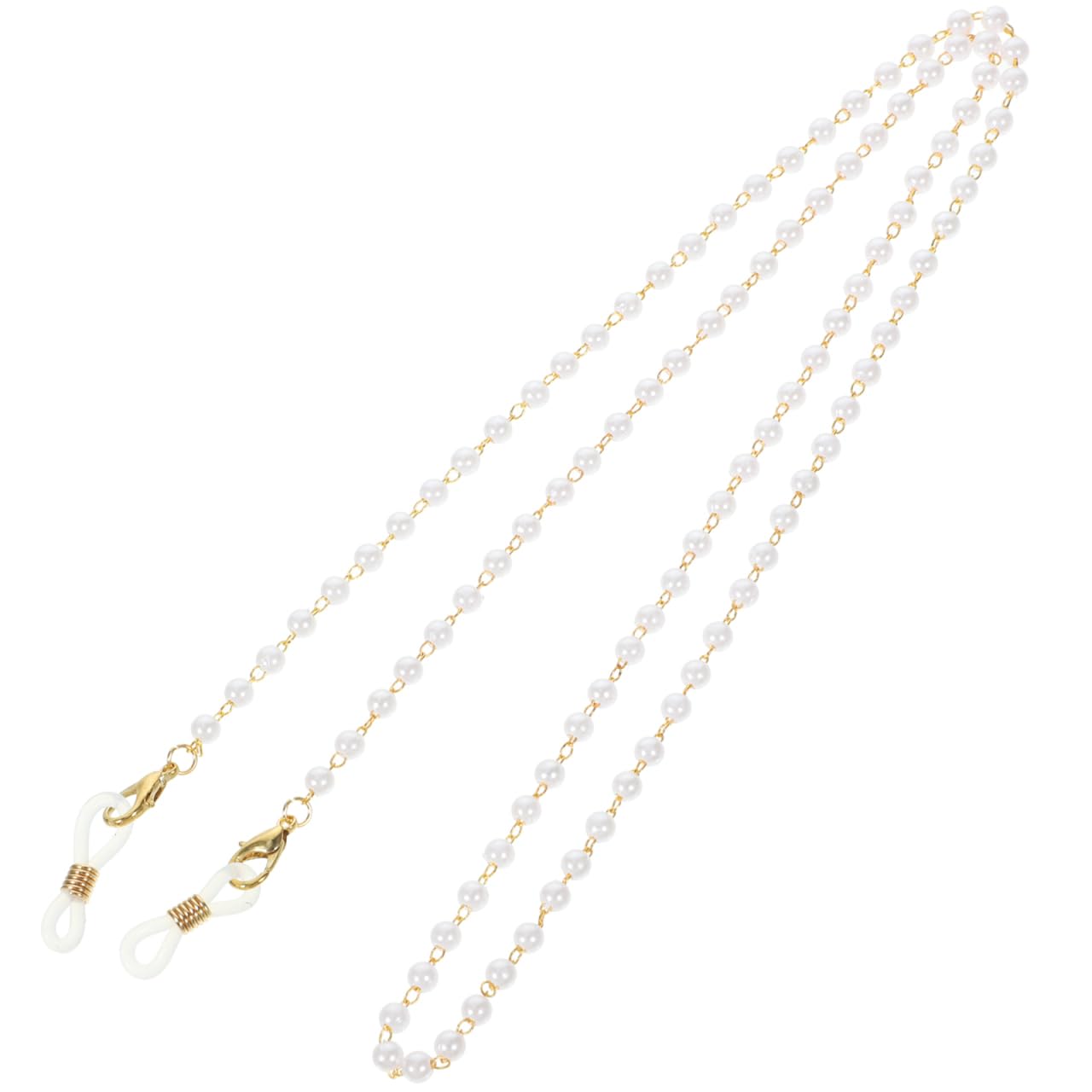 – Pearl Glasses Chain Beaded Eyeglass Strap Cord Lanyard for Women Sunglass Holder Secure Fit Outdoor Sports Hiking Reading Glasses