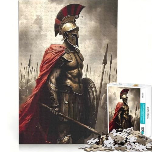 Rompecabezas para adultos de 1000 piezas con diseño espartano de 38x52cm