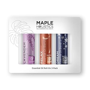 Roll on Essential Oils for Sleep – Aromatherapy Essential Oils Sets Variety Pack with Lavender Relax and Dream Sleep Essential Oil Roll Ons – Fun & Cute Wellness Gift for Young Women Teens & Girls