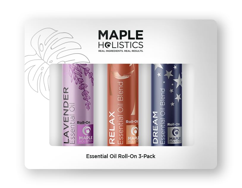 Roll on Essential Oils for Sleep - Aromatherapy Essential Oils Sets Variety Pack with Lavender Relax and Dream Sleep Essential Oil Roll Ons - Fun & Cute Wellness Gift for Young Women Teens & Girls