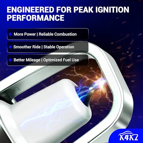 Image of DG511 Ignition Coil & SP546 Iridium Spark Plugs OE# FD508 UF537 7C3E12405AB | Compatible with 2005-2008 Ford F-150 /Expedition /F-250 F-350 Super Duty, 2005-2008 Lincoln Navigator Mark LT 5.4L V8