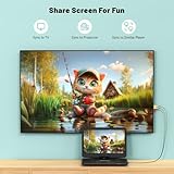 17.5" Portable DVD Player with 15.6" Large HD Swivel Screen, 6 Hours Battery, Region Free, Supports Multiple Disc Formats/SD Card/USB, Sync TV and Projector, with High Volume Speakers (Black) - Image 6