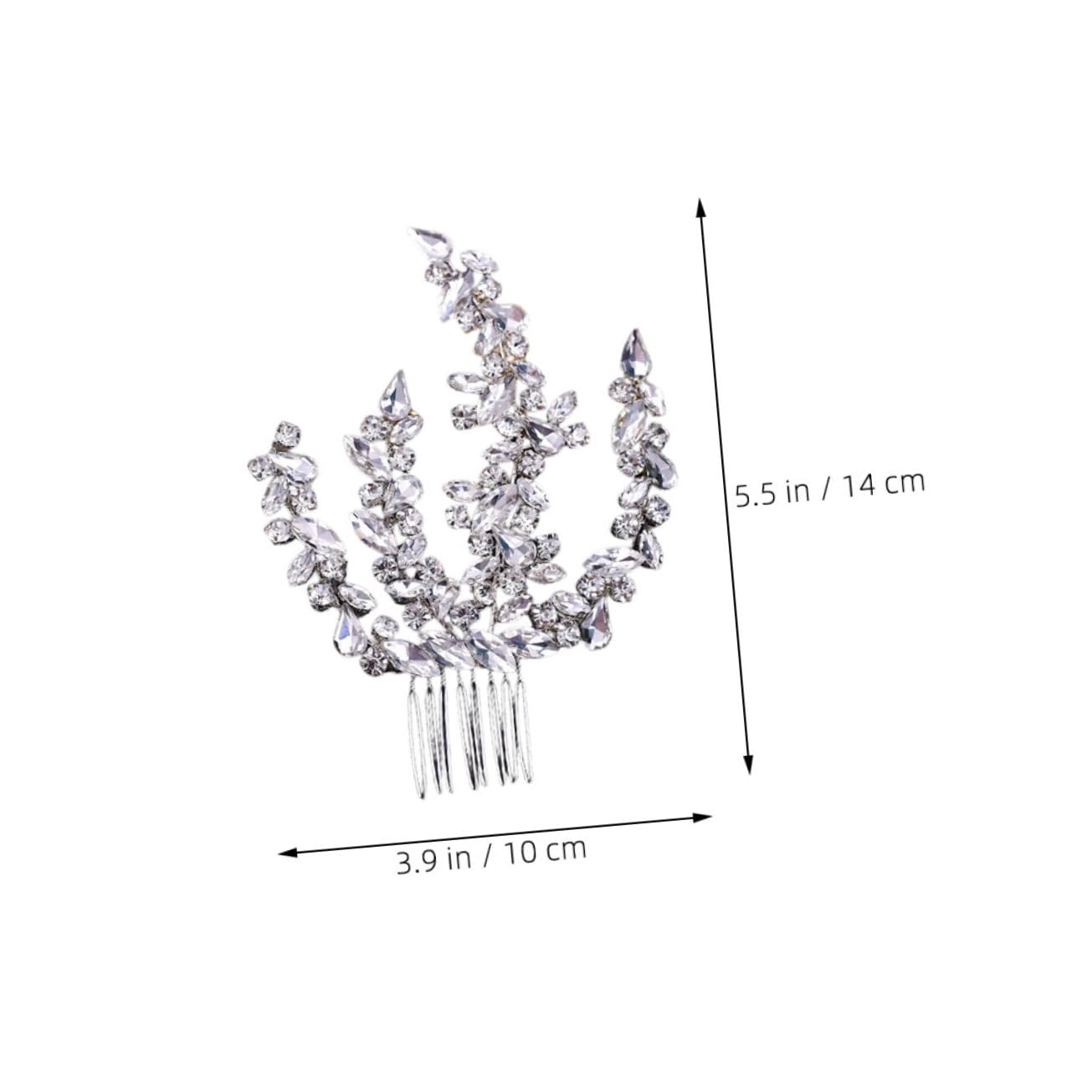FOMIYES Rhinestones Hair Comb Flexible Design Sparkly Decorative Side Comb for Women and Girls Hair Accessory for Weddings Parties and Special Occasions