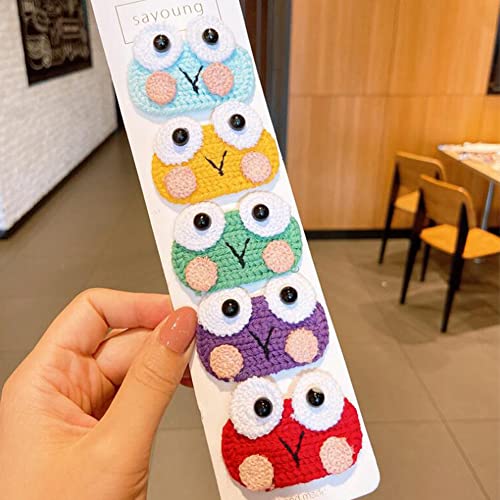 10 Pcs Girls Hair Clips Colorful Flower Hair Clips Cute Animal Hair Clips Snap Cartoon Hair Clips For Toddlers Kids Teen Party Headwear Ladies Girls Kids Gifts (Frog) #TOP5
