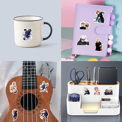 Image of 55pcs Japanese Anime Jujutsu Kaisen Stickers for Kids,Vinyl Waterproof Jujutsu Kaisen Decal for Water Bottle Laptop Toy Sticker for DIY Decorate Bumper Phone Hard Hat Teens Gifts