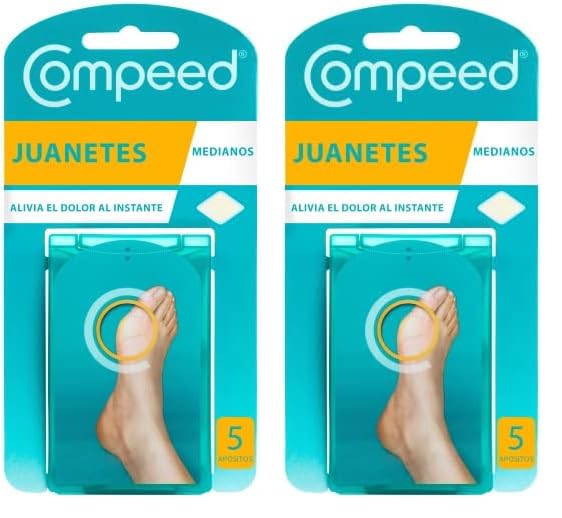COMPEED Juanetes, Tratamiento de Pies, Alivio del Dolor, Pack 5 uds. (Paquete de 2)