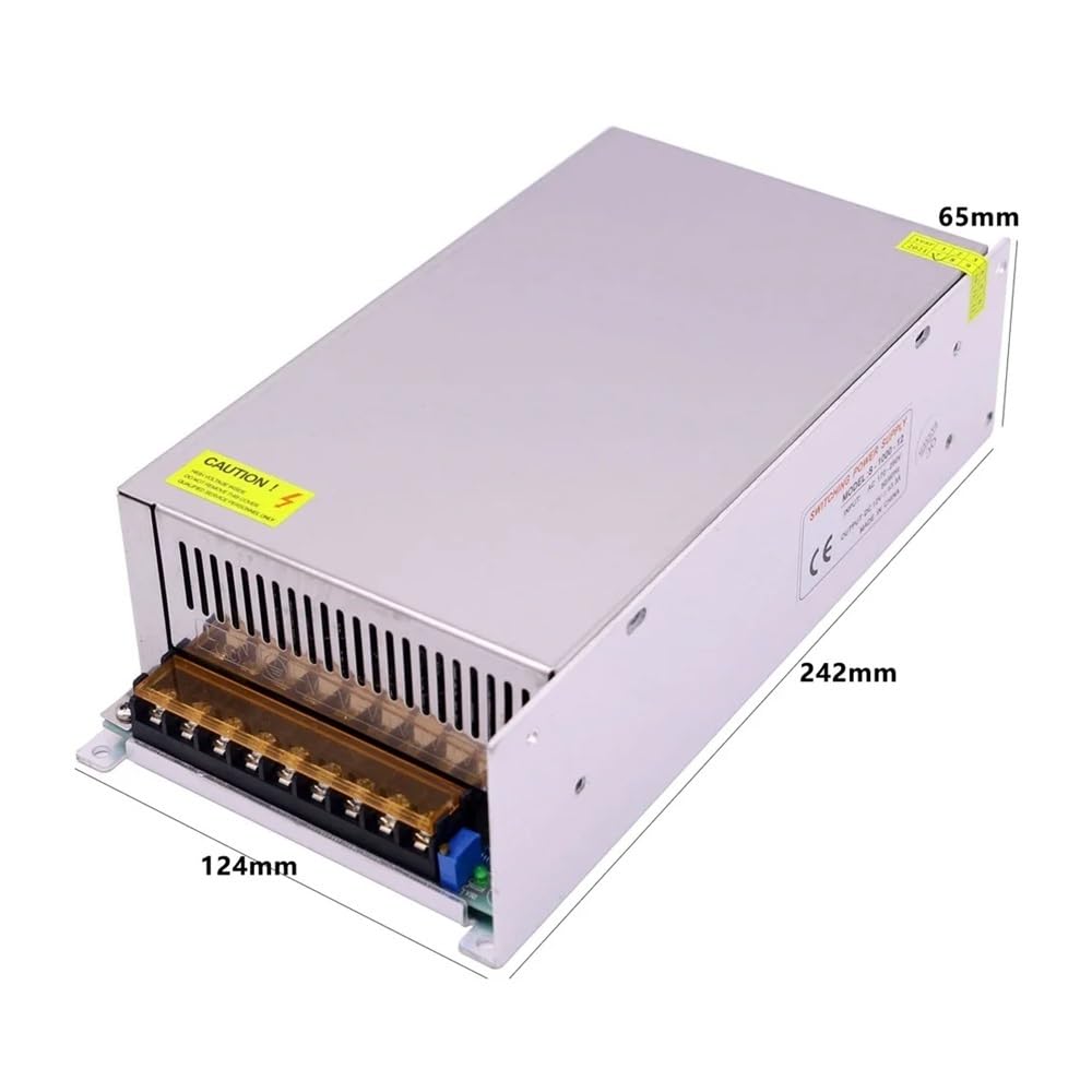 Fuente de alimentación conmutada 1200 W/1000 W/800 W, Ajustable, CC 12 V, 24, 36, 48, 60, 72, CA 110 V-220, SMPS for Tiras LED(1000W,12V)