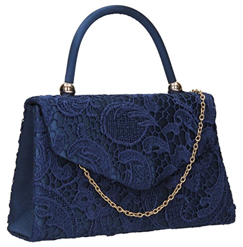 Swanky Swans Jena - Pochette da giorno Donna, Blue (Navy Blue), 6.5x16x24 cm (W x H L)