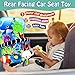 Innofans Baby Car Seat Ocean Animals Toys - Kick and Play Double Sided Infant Car Seat Toys with Plush Toys, Mirror, Teether for Baby Travel Activities, Christmas Birthday Gifts Newborn Infant Toy