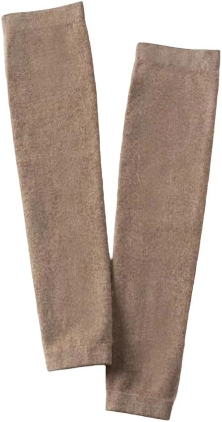 Women's 100% Cashmere Leg Warmers Winter Knit Warm Soft Boot Gaiter High Knee Sleeve Boot Topper Stocking