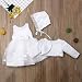 3 Piezas Vestidos de Bautizo Boda Fiesta de la Niña Vestido de...