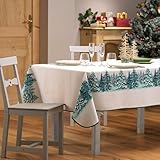 ✨ NAPPE ANTITACHE POUR FÊTES ✨ : Protégez vos tables avec cette nappe noel ou nappe noël, idéale pour noel, réveillon, anniversaires, mariages ou buffets. Durable, résistante et réutilisable, elle convient à toutes vos occasions festives.
