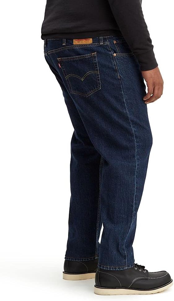 Levi's Men's 502 Taper Fit Jeans (Also Available in Big & Tall) Big & Tall 58W x 30L Pauper Stone/Tencel Way Stretch