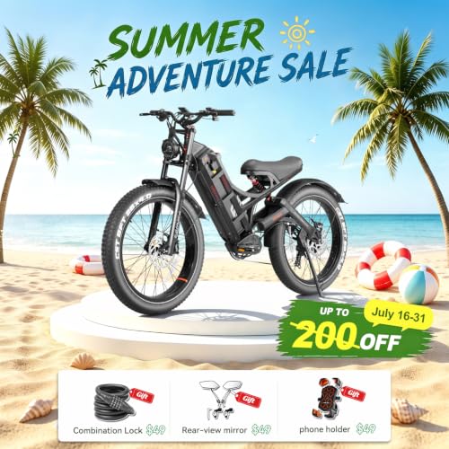 Image of 2026 eAhora Romeo Pro 3 /2 52-46 Mph Electric Bike for Adults, 6000W /4000W /2500W Dual Motor Ebike 60V 80Ah /52V 70Ah Battery 235+Miles Long Range, 26*4.0 inch /20*4.5 inch Fat Tire, Full Suspension, All Terrain