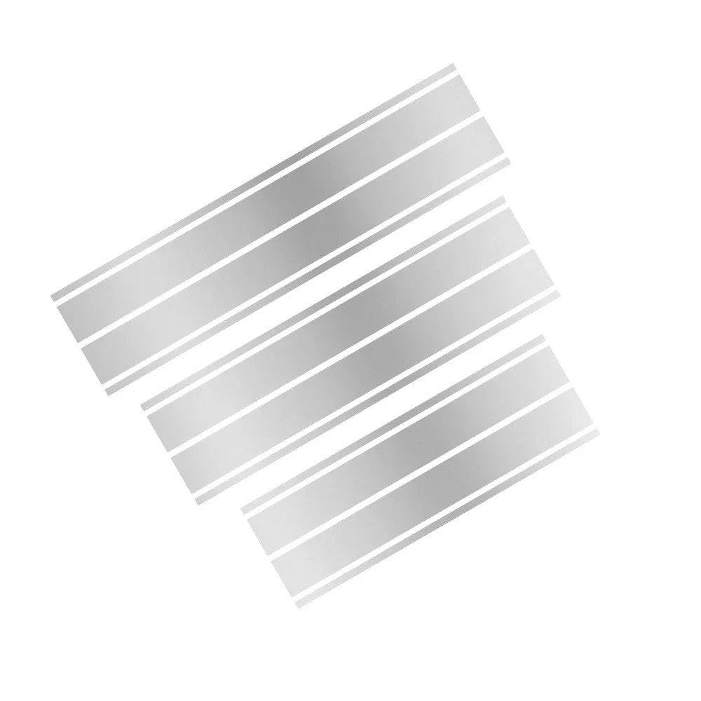 Dabhuoc Matt Silver For Challenger Sxt Rally Racing Style Auto Stripe Kit Vinyl Decals Hood Roof Rear Trunk Stickers(Matt Silver)