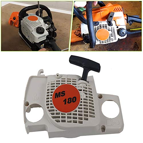 SaferCCTV Rewind Recoil Pull Starter Assembly with Start Handle Replacement for Stihl 017 018 Ms170 Ms180 Chainsaw Replacement Part# 1130 080 2100