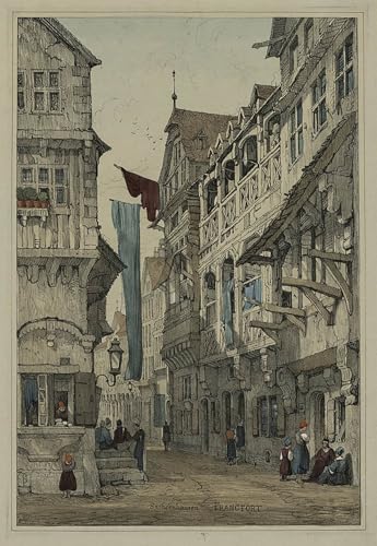Impression sur Toile Samuel Prout Croquis Flandre Allemagne Tableau Chambre 60x90cm