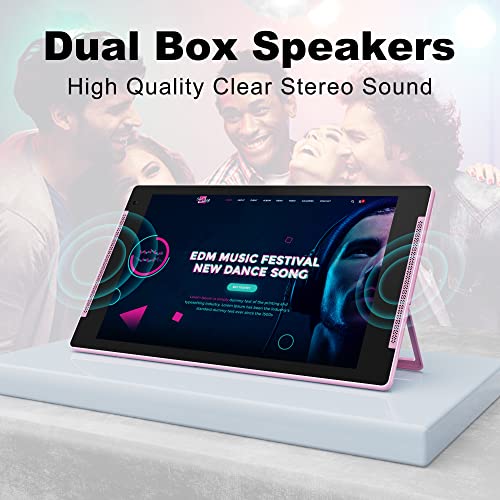 Tjd Android 12 Tablet 10 Inch Tablets,64Gb Rom 512Gb Expand Tablet Pc,Quad Core Processor,Hd Ips Screen,8Mp Dual Camera,Wi-Fi, G+G, Bluetooth,6000Mah Battery Google Gms Stand Tablet #TOP5