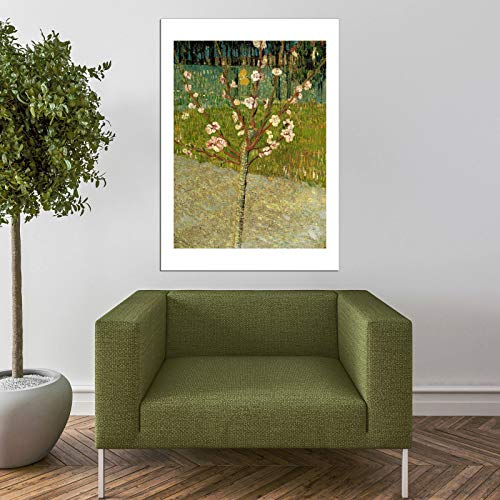 Affiche encadrée Van Gogh Amandier en fleur tableau taille M déco murale chambre Spiffing Prints