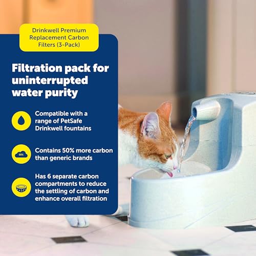 PetSafe Drinkwell Premium Carbon Filters, Dog & Cat Water Fountain Filters - image 2