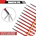 Devvicoo 13PCS 1000V Insulated Screwdriver Set, S2 Steel, Magnetic Tips, PP + TPR Grip, GPSR Certified for Electrician Tools & Industrial Use