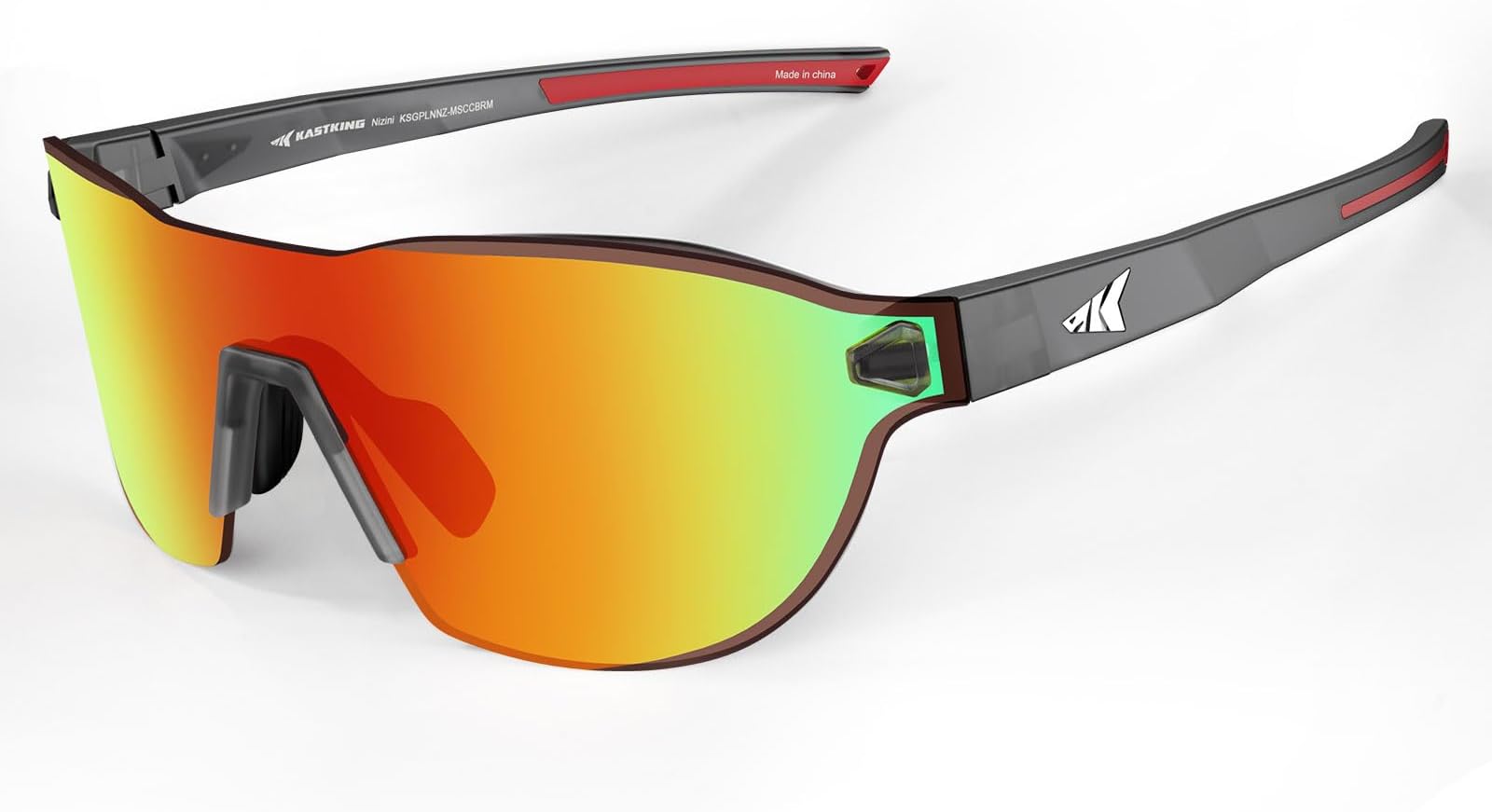 Nizini Polarized Sports Fishing Sunglasses, With PuriVex Protective Lens Coating, Rimless Wrap Design, Men Women